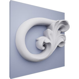 Ekena Millwork - PML06X03MA-L - Endurathane Maeve Panel Moulding Corner, 3 3/8"W x 2 1/2"H x 3/4"D, Left (matches moulding PML01X01MA), Factory Primed