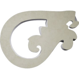 Ekena Millwork - PML06X03MA-R - Endurathane Maeve Panel Moulding Corner, 3 3/8"W x 2 1/2"H x 3/4"D, Right (matches moulding PML01X01MA), Factory Primed