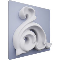 Ekena Millwork - PML04X02MA-R - Endurathane Maeve Panel Moulding Corner, 2"W x 1 7/8"H x 5/8"D, Right (matches moulding PML01X01MA), Factory Primed