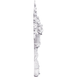 Ekena Millwork - ONL08X11X01NA - Endurathane Nadia Onlay, 8 7/8"W x 11"H x 1 3/8"P, Factory Primed