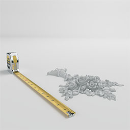 Ekena Millwork - ONL08X11X01NA - Endurathane Nadia Onlay, 8 7/8"W x 11"H x 1 3/8"P, Factory Primed