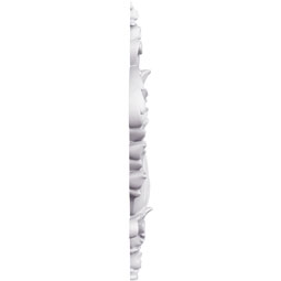 Ekena Millwork - ONL09X17X01NI - Endurathane Nicolette Onlay, 10 3/8"W x 16 7/8"H x 1 3/8"P, Factory Primed