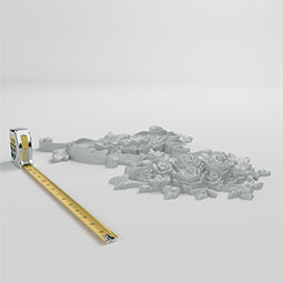 Ekena Millwork - ONL15X20X02IM - Endurathane Imogen Onlay, 16 3/8"W x 20 2/8"H x 1 5/8"P, Factory Primed
