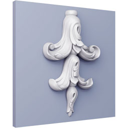 Ekena Millwork - ONL05X08X01AZ - Endurathane Azalea Onlay, 5 1/2"W x 7 5/8"H x 1 2/8"P, Factory Primed