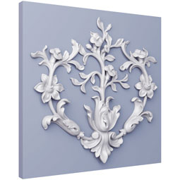 Ekena Millwork - ONL15X15X01MI - Endurathane Millie Onlay, 16 1/8"W x 14 7/8"H x 1 1/8"P, Factory Primed