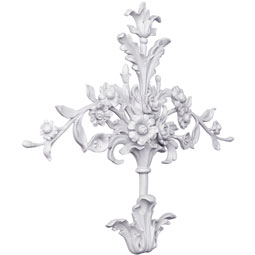 Ekena Millwork - ONL20X23X02RO - Endurathane Rocky Onlay, 20"W x 23 3/8"H x 1 3/4"P, Factory Primed