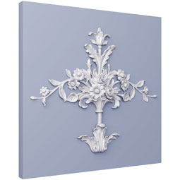 Ekena Millwork - ONL20X23X02RO - Endurathane Rocky Onlay, 20"W x 23 3/8"H x 1 3/4"P, Factory Primed