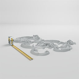 Ekena Millwork - ONL26X20X01CA - Endurathane Calliope Onlay, 26 3/4"W x 19 5/8"H x 1 3/8"P, Factory Primed