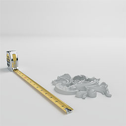 Ekena Millwork - ONL06X08X01KI - Endurathane Kimberly Onlay, 7 1/8"W x 7 7/8"H x 1"P, Factory Primed