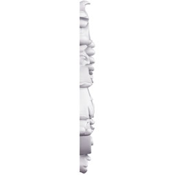 Ekena Millwork - ONL17X11X01LU - Endurathane Lulu Onlay, 17 1/2"W x 11"H x 1"P, Factory Primed