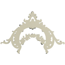 Ekena Millwork - ONL17X11X01LU - Endurathane Lulu Onlay, 17 1/2"W x 11"H x 1"P, Factory Primed
