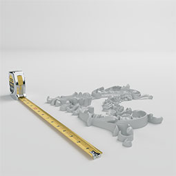 Ekena Millwork - ONL17X11X01LU - Endurathane Lulu Onlay, 17 1/2"W x 11"H x 1"P, Factory Primed