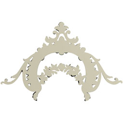 Ekena Millwork - ONL26X17X01CL - Endurathane Clover Onlay, 26"W x 17"H x 1 2/8"P, Factory Primed
