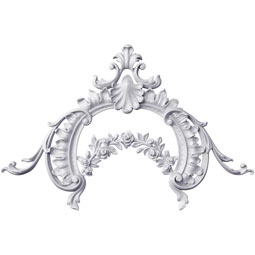 Ekena Millwork - ONL26X17X01CL - Endurathane Clover Onlay, 26"W x 17"H x 1 2/8"P, Factory Primed