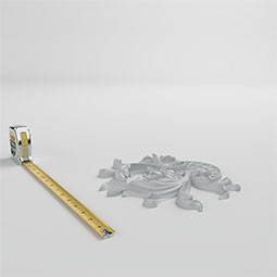 Ekena Millwork - ONL10X11X01SO - Endurathane Solomon Onlay, 10 1/2"W x 10 5/8"H x 1"P, Factory Primed