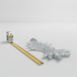 Ekena Millwork - ONL06X12X02LA - Endurathane Lawrence Onlay, 7 1/4"W x 11 1/2"H x 1 5/8"P, Factory Primed