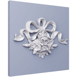 Ekena Millwork - ONL10X12X02SH - Endurathane Shea Onlay, 10"W x 12 3/8"H x 1 7/8"P, Factory Primed