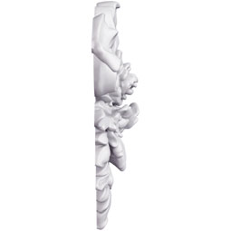 Ekena Millwork - ONL10X12X02NI - Endurathane Nina Onlay, 10"W x 12 3/8"H x 1 7/8"P, Factory Primed