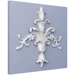 Ekena Millwork - ONL09X10X01NA - Endurathane Nakisa Onlay, 9 5/8"W x 9 7/8"H x 7/8"P, Factory Primed