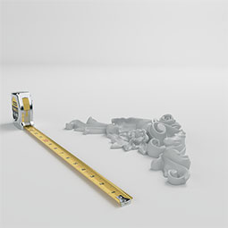 Ekena Millwork - ONL10X10X02OZ - Endurathane Ozella Onlay, 10 7/8"W x 9 7/8"H x 1 3/4"P, Factory Primed