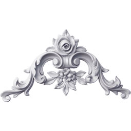 Ekena Millwork - ONL10X10X02OZ - Endurathane Ozella Onlay, 10 7/8"W x 9 7/8"H x 1 3/4"P, Factory Primed