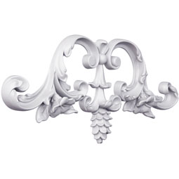 Ekena Millwork - ONL17X08X02MA - Endurathane Mandy Onlay, 17 3/4"W x 7 1/2"H x 1 1/2"P, Factory Primed