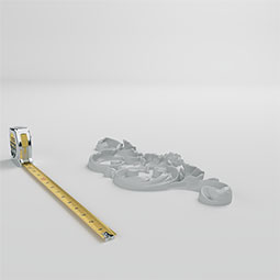 Ekena Millwork - ONL17X08X02MA - Endurathane Mandy Onlay, 17 3/4"W x 7 1/2"H x 1 1/2"P, Factory Primed