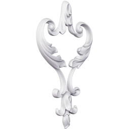 Ekena Millwork - ONL05X09X01QU - Endurathane Quincy Onlay, 6 3/8"W x 9"H x 5/8"P, Factory Primed