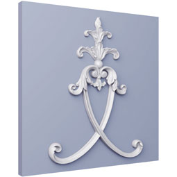 Ekena Millwork - ONL10X13X01AD - Endurathane Adalyn Onlay, 10 1/2"W x 12 5/8"H x 3/4"P, Factory Primed