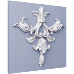 Ekena Millwork - ONL08X08X01BO - Endurathane Bodie Onlay, 8 7/8"W x 8"H x 7/8"P, Factory Primed
