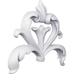 Ekena Millwork - ONL04X04X01AS - Endurathane Asha Onlay, 4 3/4"W x 4"H x 3/4"P, Factory Primed