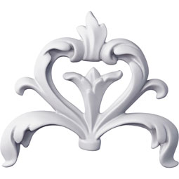Ekena Millwork - ONL04X04X01AS - Endurathane Asha Onlay, 4 3/4"W x 4"H x 3/4"P, Factory Primed