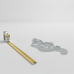 Ekena Millwork - ONL12X06X01JE - Endurathane Jessica Onlay, 13 1/4"W x 5 5/8"H x 1"P, Factory Primed