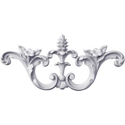 Ekena Millwork - ONL12X06X01JE - Endurathane Jessica Onlay, 13 1/4"W x 5 5/8"H x 1"P, Factory Primed