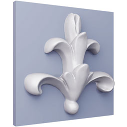 Ekena Millwork - ONL02X02X01SA - Endurathane Salem Onlay, 3 1/4"W x 2 1/8"H x 5/8"P, Factory Primed