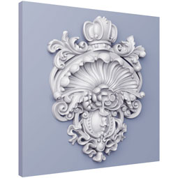 Ekena Millwork - ONL14X18X02RO - Endurathane Robyn Onlay, 14"W x 18 1/8"H x 2 2/8"P, Factory Primed
