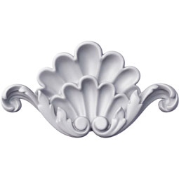 Ekena Millwork - ONL07X04X01JA - Endurathane Jason Onlay, 7 7/8"W x 3 3/4"H x 3/4"P, Factory Primed