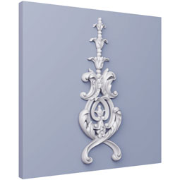 Ekena Millwork - ONL05X13X01AB - Endurathane Abigail Onlay, 5 1/2"W x 13 2/8"H x 7/8"P, Factory Primed