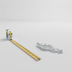 Ekena Millwork - ONL03X07X01SA - Endurathane Sandra Onlay, 3"W x 7"H x 5/8"P, Factory Primed