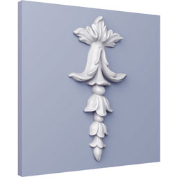 Ekena Millwork - ONL03X06X01TE - Endurathane Teddy Onlay, 3 7/8"W x 6 2/8"H x 5/8"P, Factory Primed