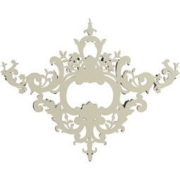 Ekena Millwork - ONL27X27X02IN - Endurathane Inessa Onlay, 27 3/4"W x 26 3/4"H x 1 5/8"P, Factory Primed