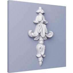 Ekena Millwork - ONL03X05X01NE - Endurathane Nelly Onlay, 3 1/2"W x 5 2/8"H x 5/8"P, Factory Primed