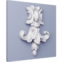 Ekena Millwork - ONL04X05X01CL - Endurathane Clair Onlay, 4 5/8"W x 5"H x 7/8"P, Factory Primed