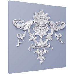 Ekena Millwork - ONL15X16X01GE - Endurathane Georgia Onlay, 15 3/4"W x 16 1/8"H x 1"P, Factory Primed