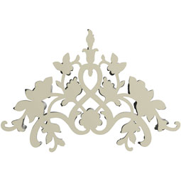 Ekena Millwork - ONL14X20X01RO - Endurathane Rosanna Onlay, 14 5/8"W x 19 7/8"H x 1 1/8"P, Factory Primed