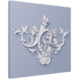Ekena Millwork - ONL20X20X01OR - Endurathane Oren Onlay, 20"W x 20 1/8"H x 1 3/8"P, Factory Primed