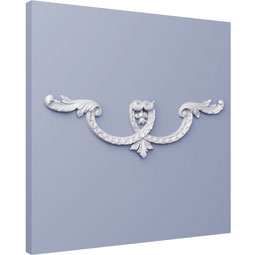 Ekena Millwork - ONL06X21X01GE - Endurathane George Onlay, 6"W x 20 5/8"H x 7/8"P, Factory Primed
