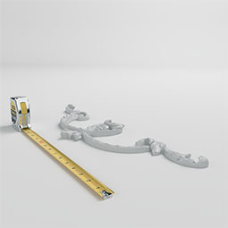 Ekena Millwork - ONL06X21X01GE - Endurathane George Onlay, 6"W x 20 5/8"H x 7/8"P, Factory Primed