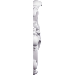 Ekena Millwork - ONL04X06X01TE - Endurathane Teagan Onlay, 5 1/8"W x 5 1/2"H x 3/4"P, Factory Primed