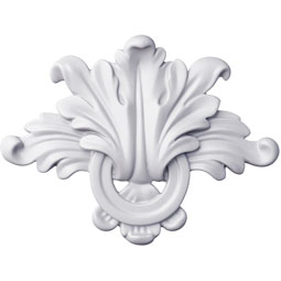 Ekena Millwork - ONL04X06X01TE - Endurathane Teagan Onlay, 5 1/8"W x 5 1/2"H x 3/4"P, Factory Primed